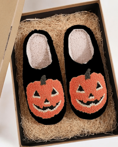 Chaussons  Halloween 41-42 / Citrouille Noir