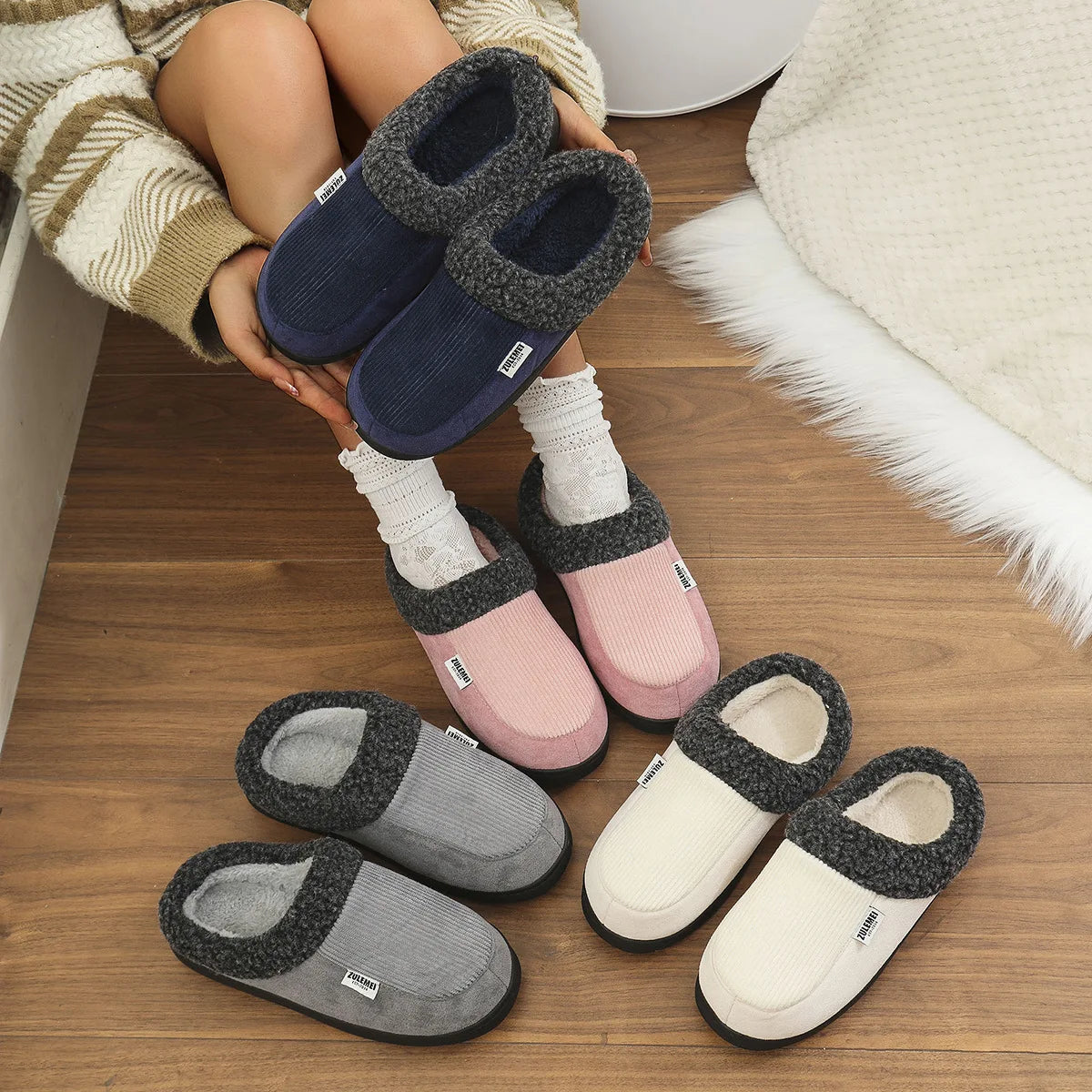 Chaussons <br> Hiver Doublés