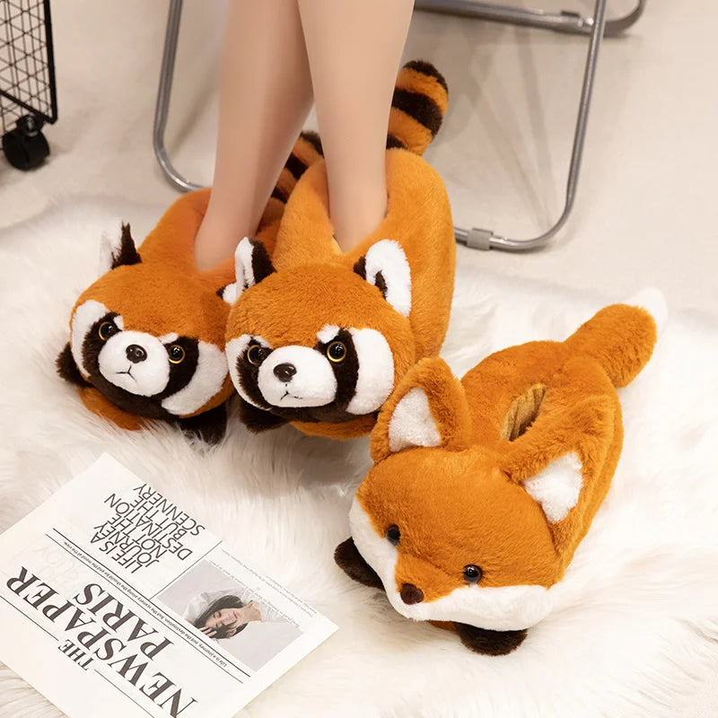 Chaussons <br> Panda roux et Renard