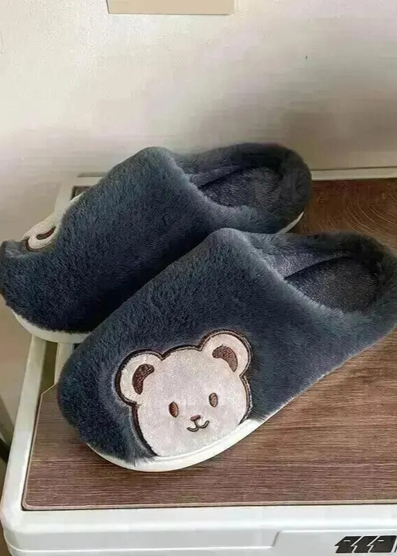 Chaussons | Petit Ourson Gris foncé / 43-44