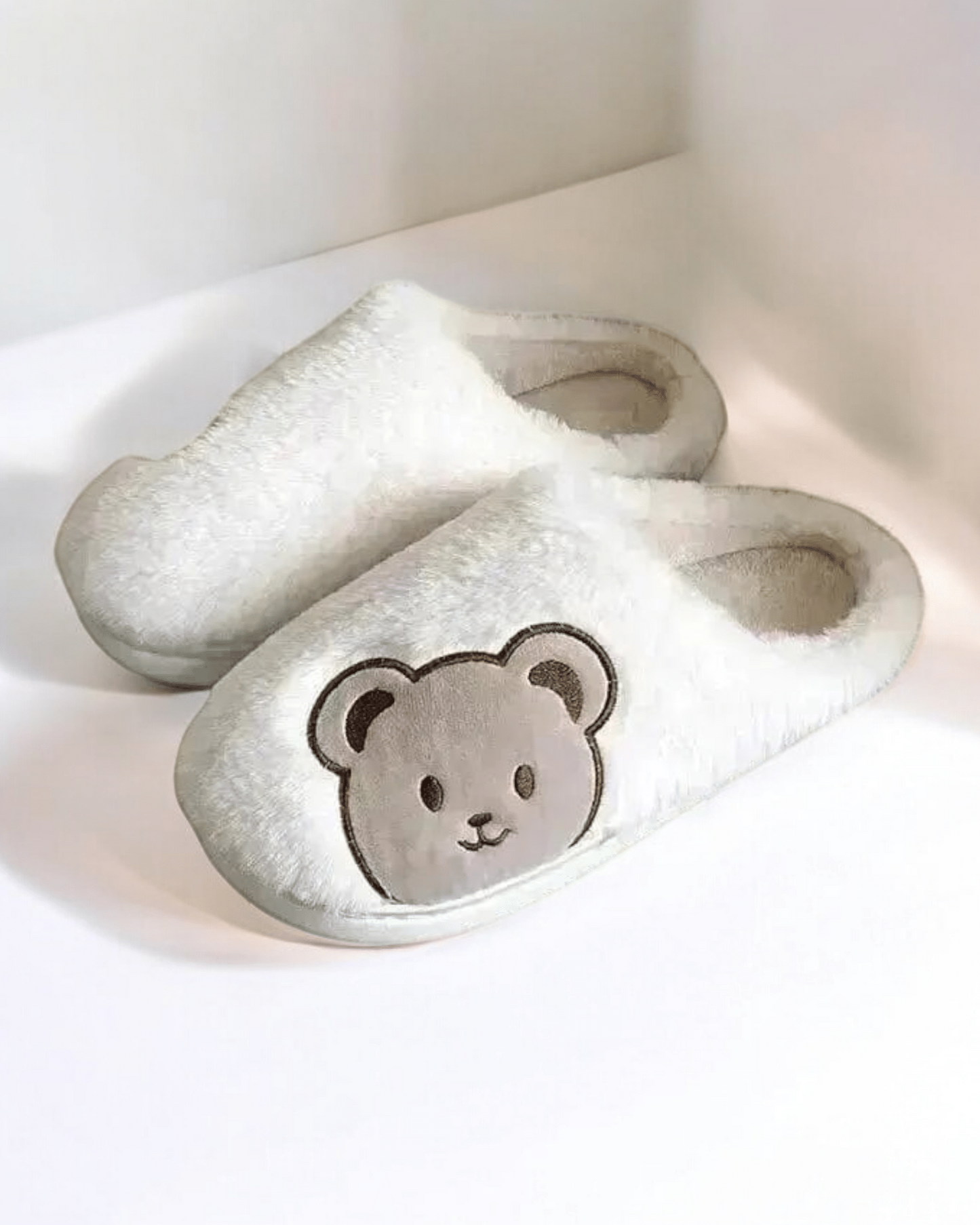 Chaussons | Petit Ourson Blanc / 39-40