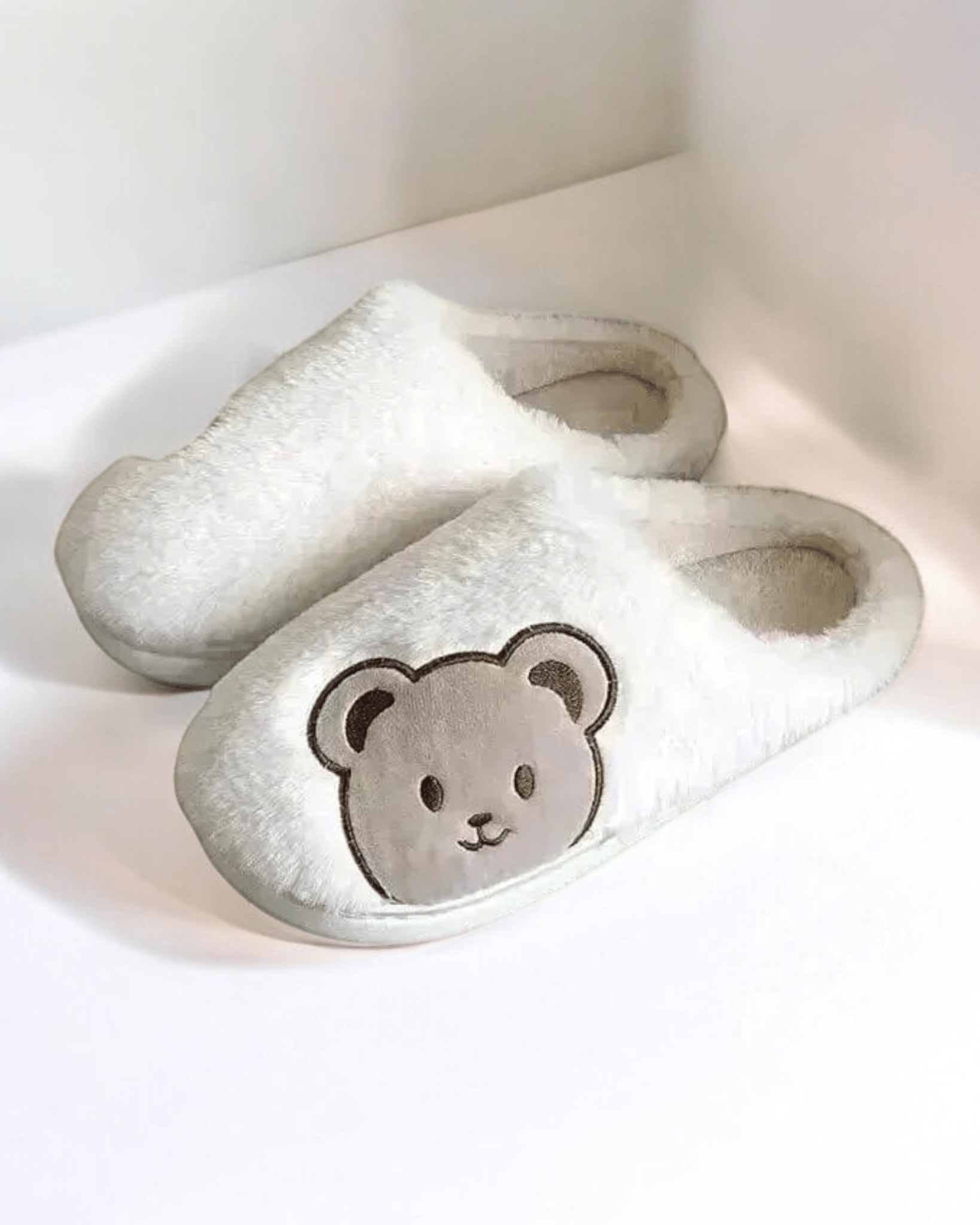 Chaussons | Petit Ourson Blanc / 39-40