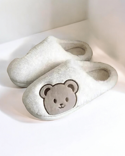 Chaussons | Petit Ourson Blanc / 39-40