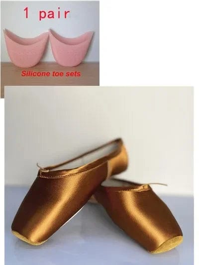 Chaussons | Pointes Ballets Champagne avec Silicone / 41