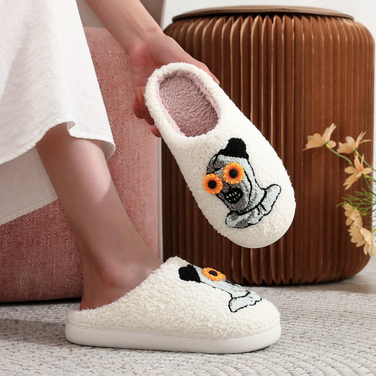Chaussons <br> Squelette Halloween