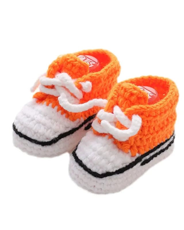 Chaussons | bébé en tricot Orange / 11cm