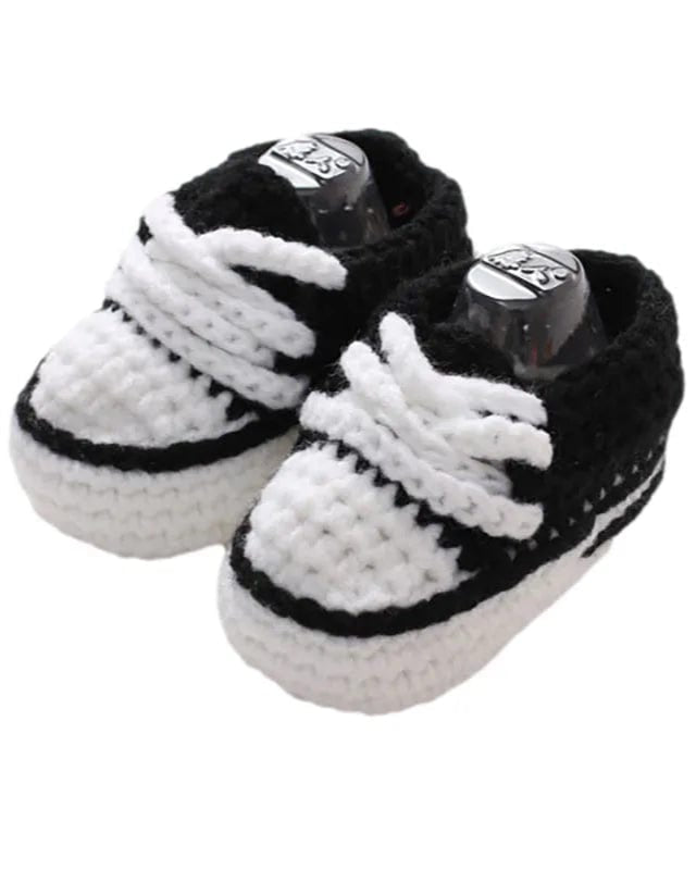 Chaussons | bébé en tricot Noir / 11cm