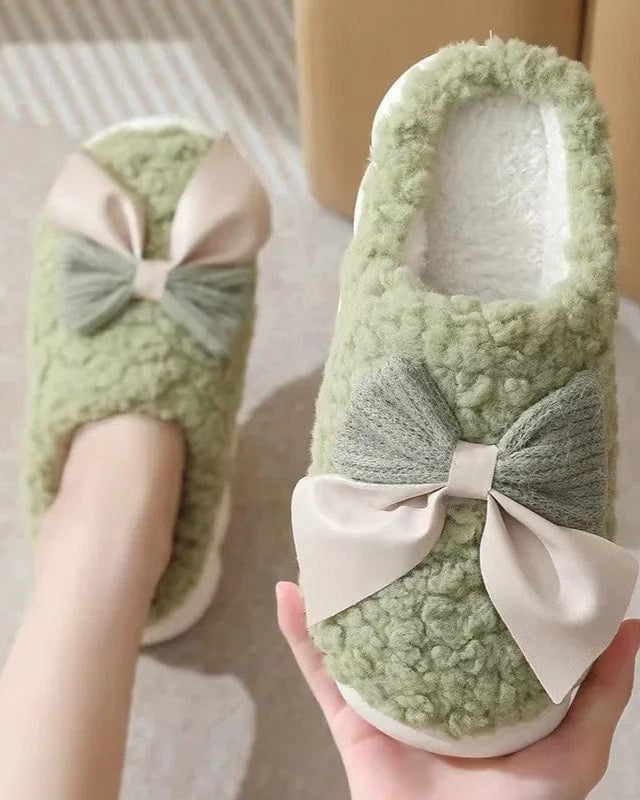 Chaussons femme | Nœud Papillon 39-40 / Vert