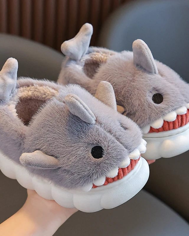 Chaussons pour Enfant | Requin Gris / 34-35