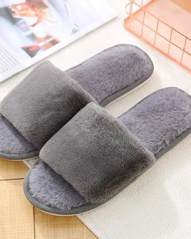 Chaussons pour Femme | Claquettes 35-36 / Gris