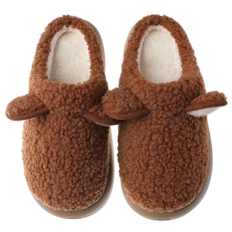Chaussons Pour Femmes En Coton Doux - Style Cartoon Mignon - Semelle TPR Antidérapante - Chauffants Pour Automne/hiver - Taille 36 à 43