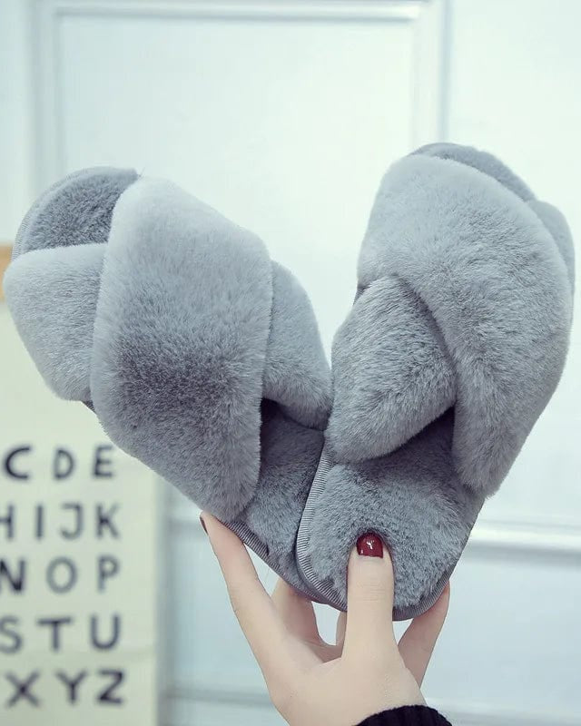 Chaussons pour Femme |  Sandales Toute douce Gris / 41-42