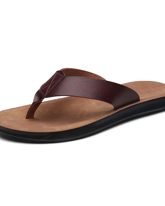 Sandales Homme | Le Confort italien Marron Rouge / 38