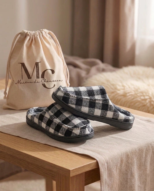 Chaussons Homme <br> Laine douce