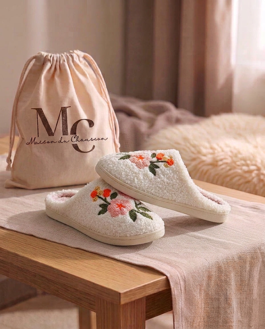 Chaussons Femme <br> Fleurs