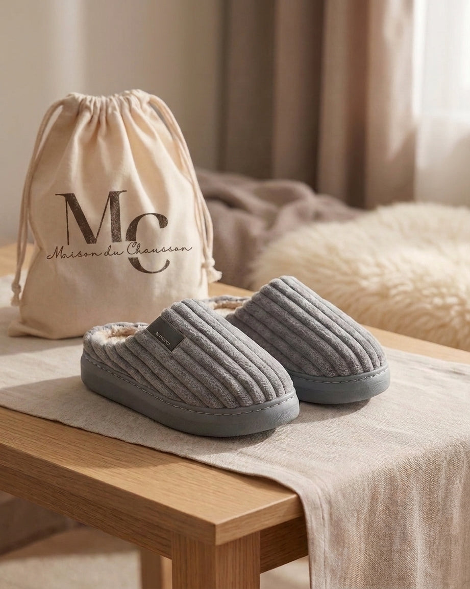 Chaussons Homme <br> Épais et chauds