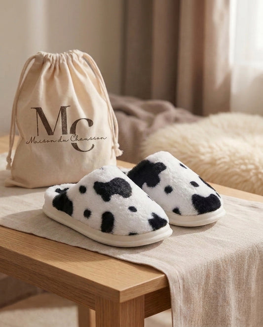 Chaussons Animaux <br> Vache