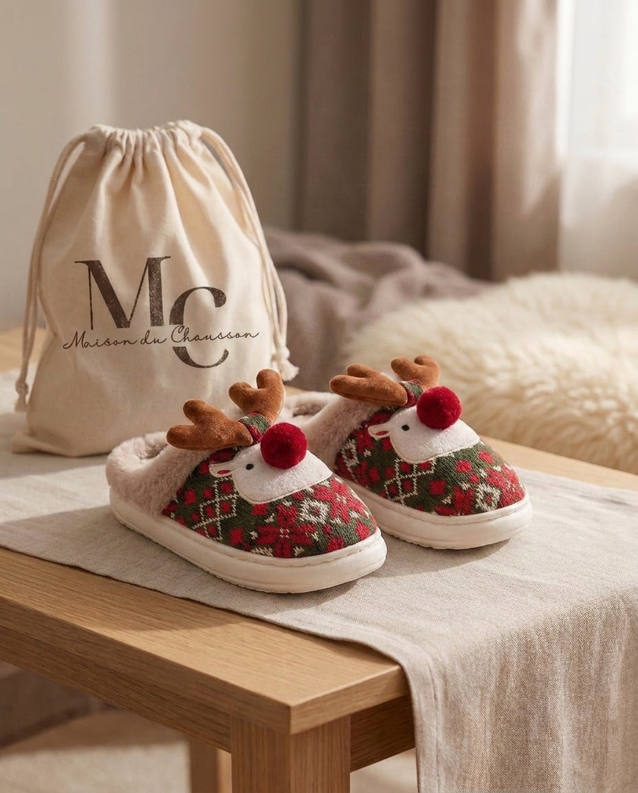 Chaussons <br> Rennes de Noel
