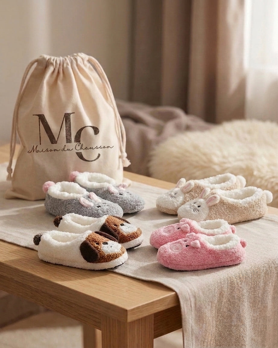 Chaussons <br> Animaux Fantaisie
