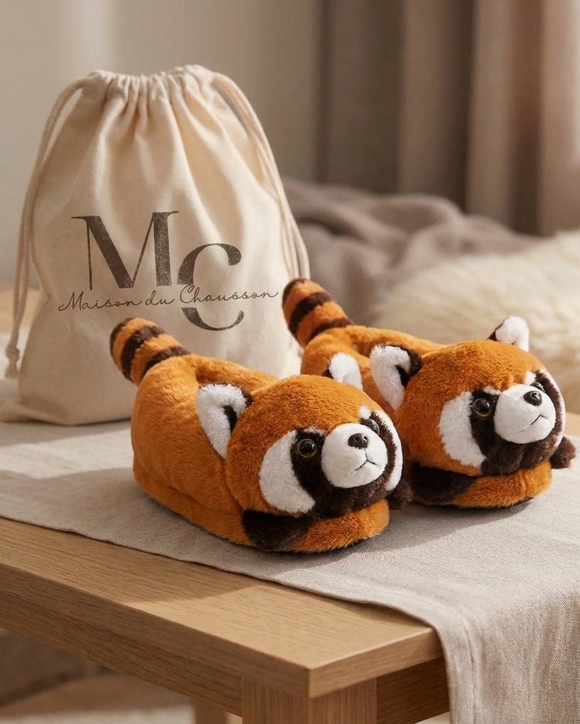 Chaussons <br> Panda roux et Renard