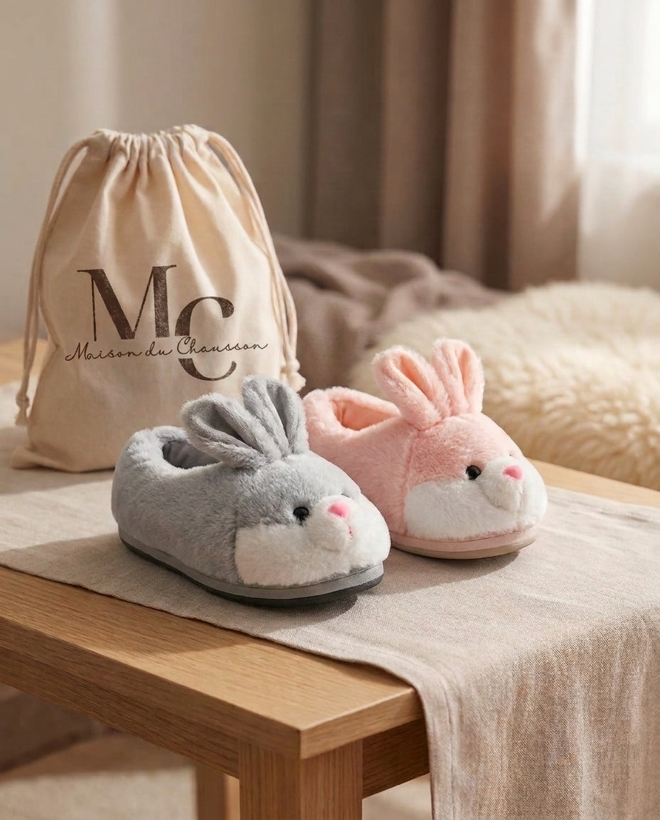 Chaussons Femme <br> Lapin Doux