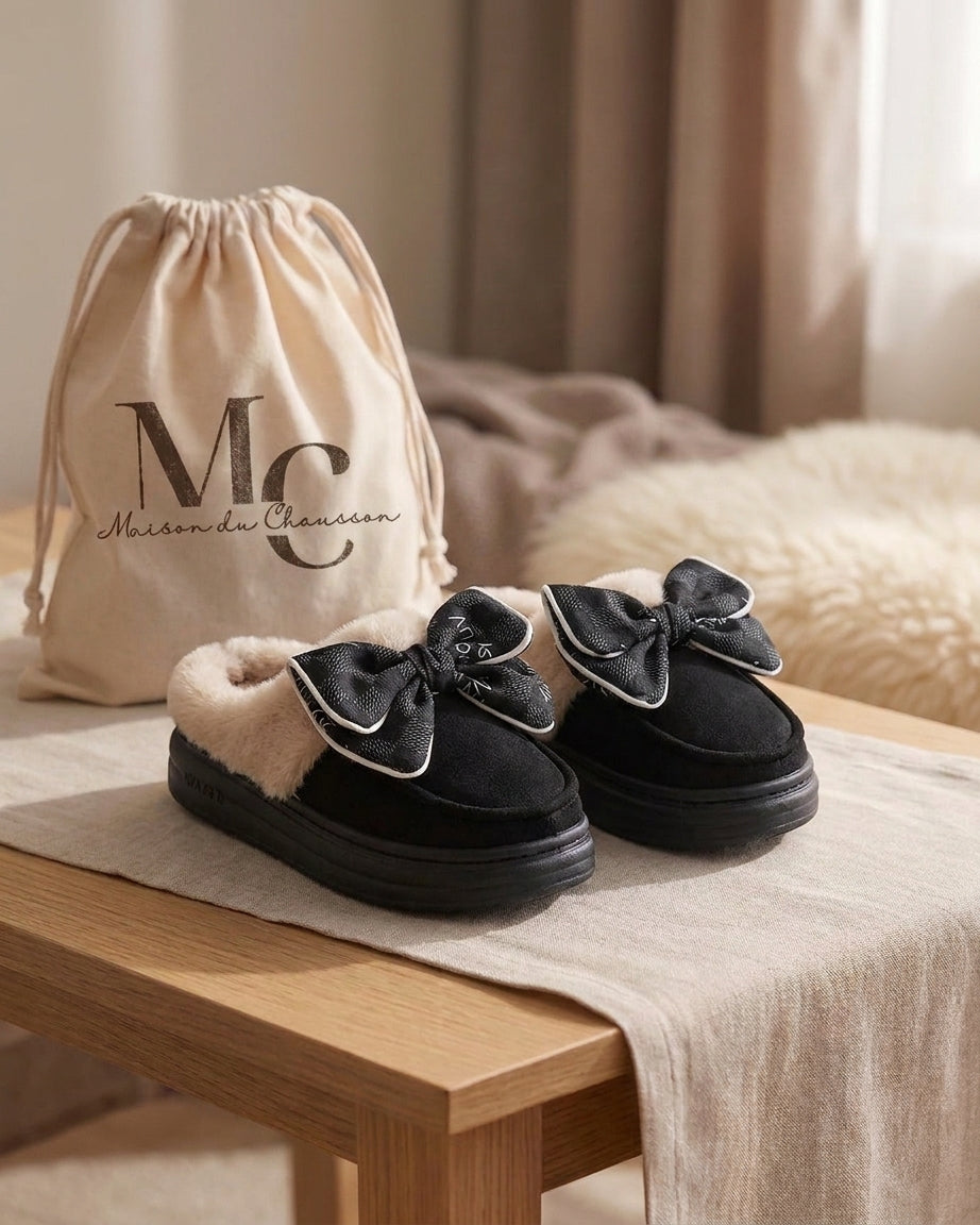 Chaussons Femme <br>  Avec Nœud