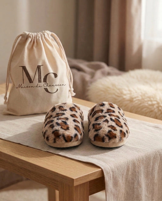 Chaussons Femme <br> Léopard