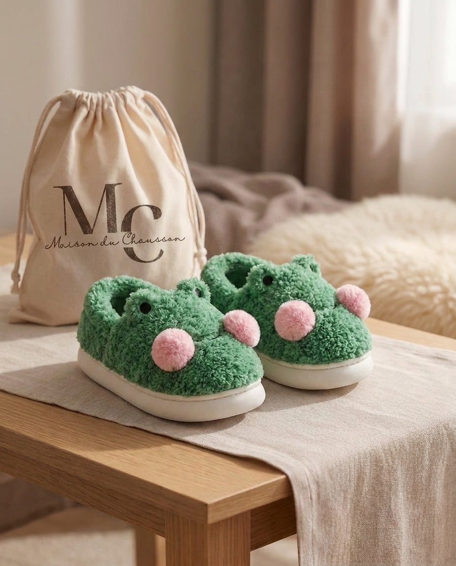 Chaussons Animaux <br> Grenouille