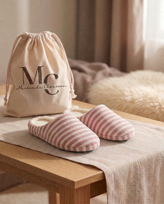 Chaussons Femme <br> Rayé