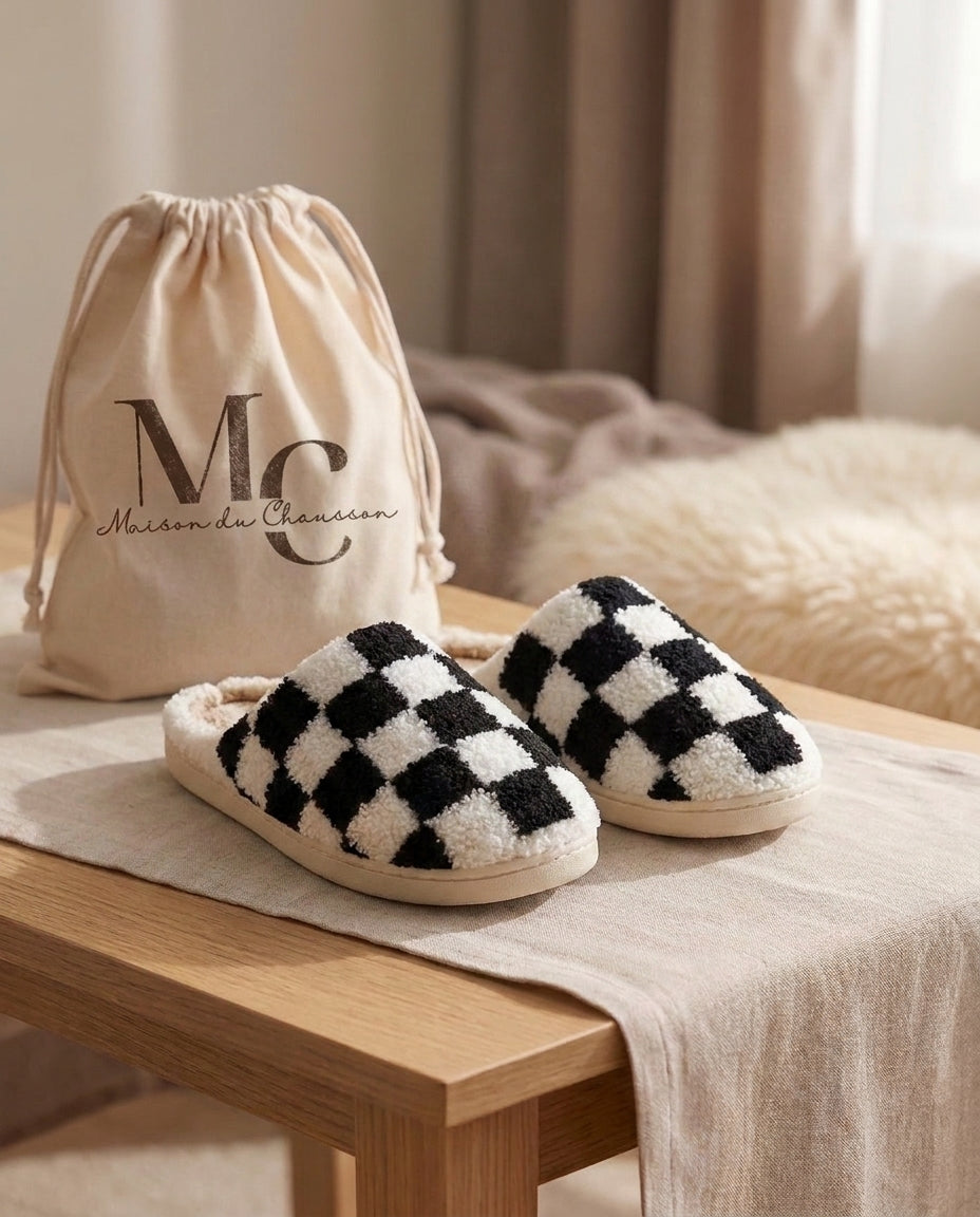 Chaussons <br> échiquier
