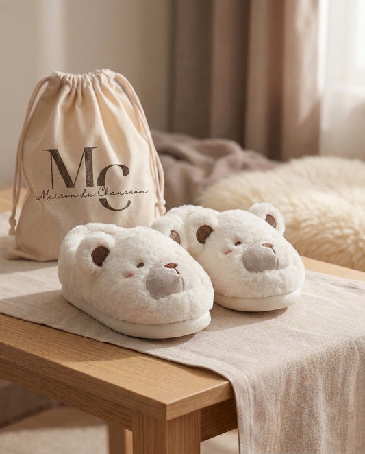 Chaussons Femme <br> Ours Mignon