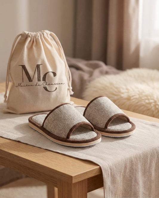 Chaussons Homme <br> Sandale en Tissu