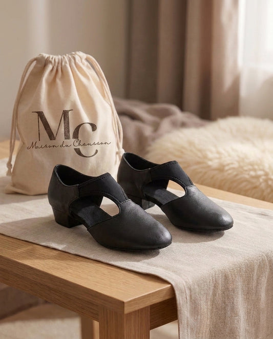 Chaussons <br> Danse en cuir