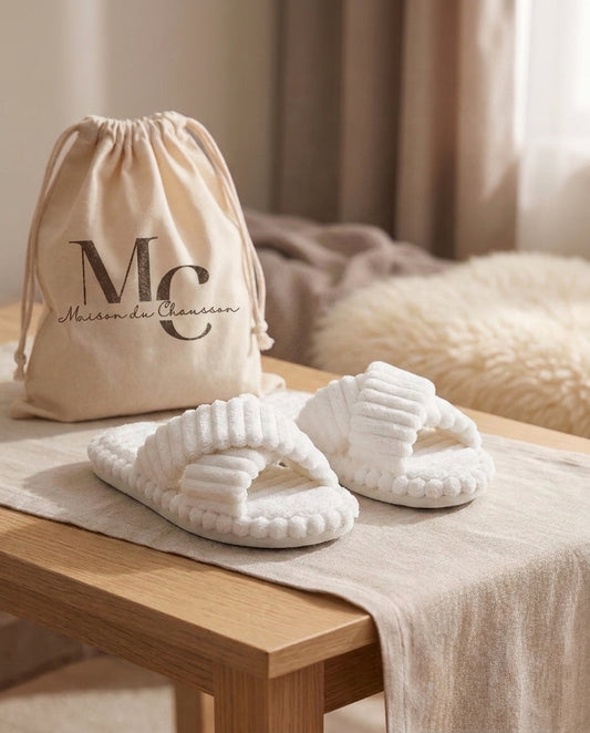 Chaussons pour Femme <br> Sandale Velours