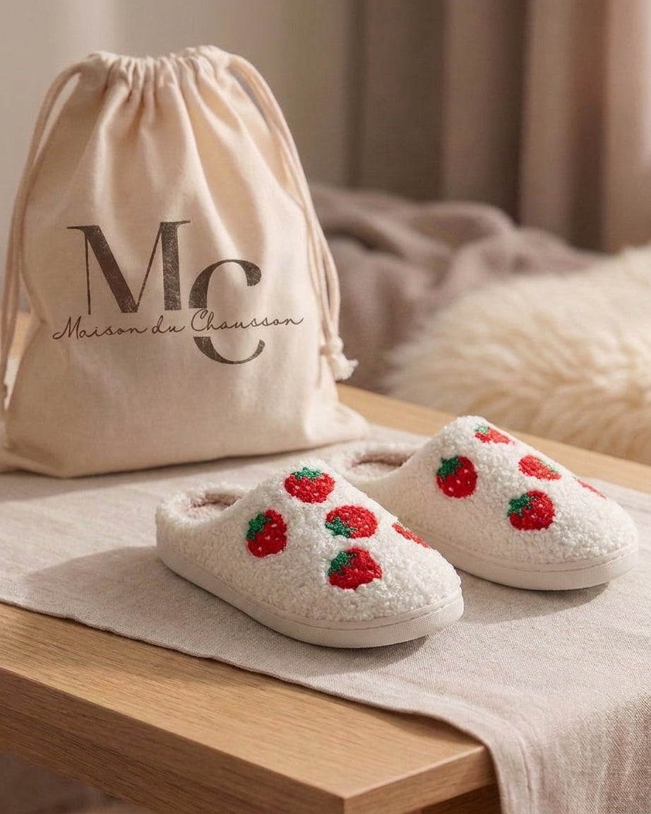 Chaussons pour Femme <br> Fraise