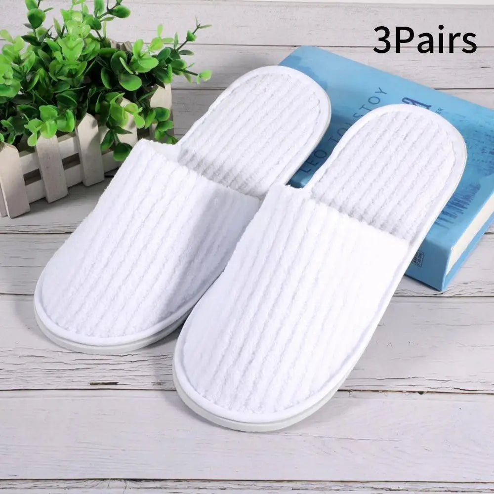 Chaussons <br> 3 paires Hôtel