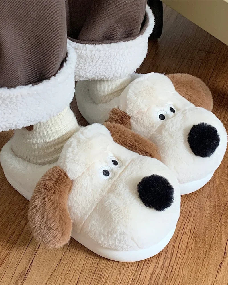 Chaussons <br> Chien Cartoon