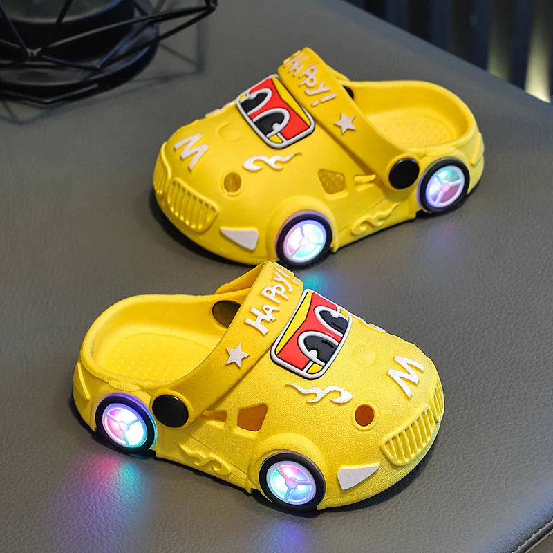 Chaussons Lumineux Enfant – Sandales 2-en-1 Antidérapantes Été