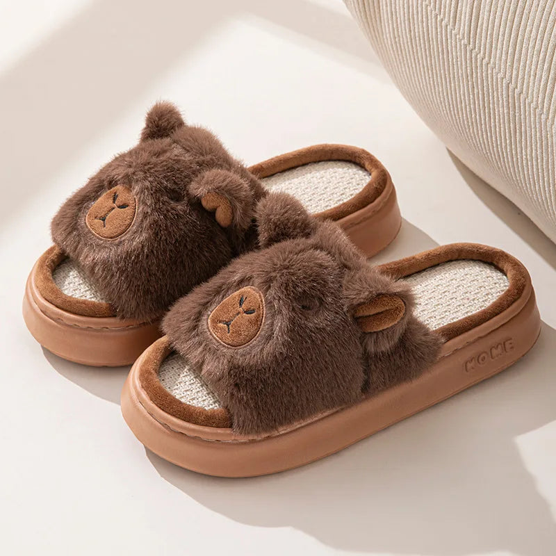 Chaussons Femme – Capybara Cartoon