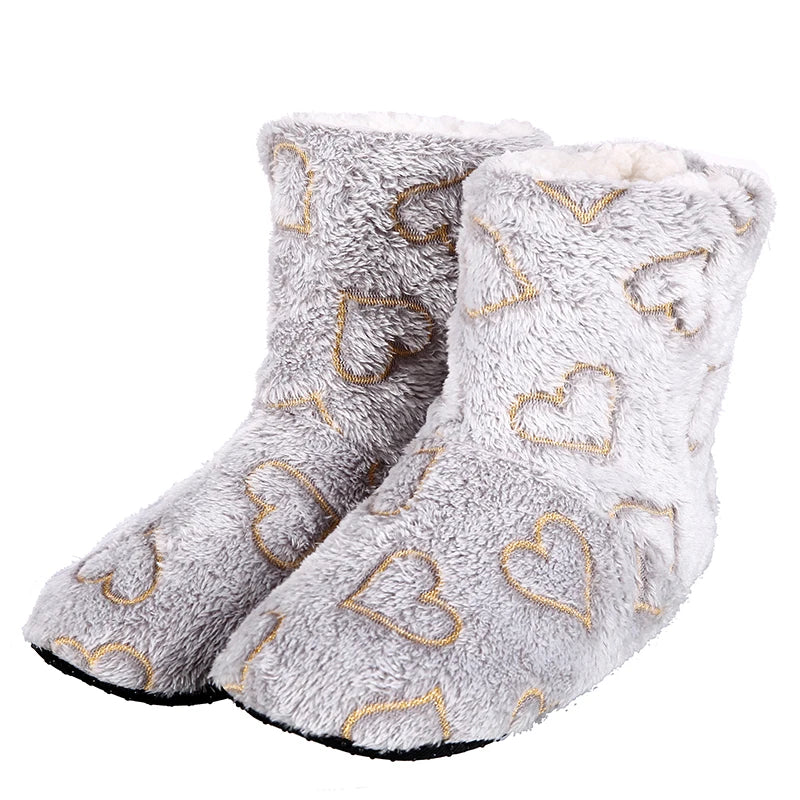 Chaussons Femme <br> Bottines à coeur