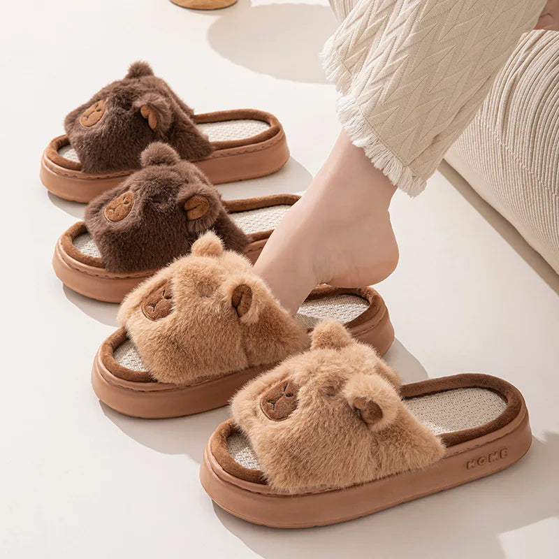 Chaussons Femme – Capybara Cartoon