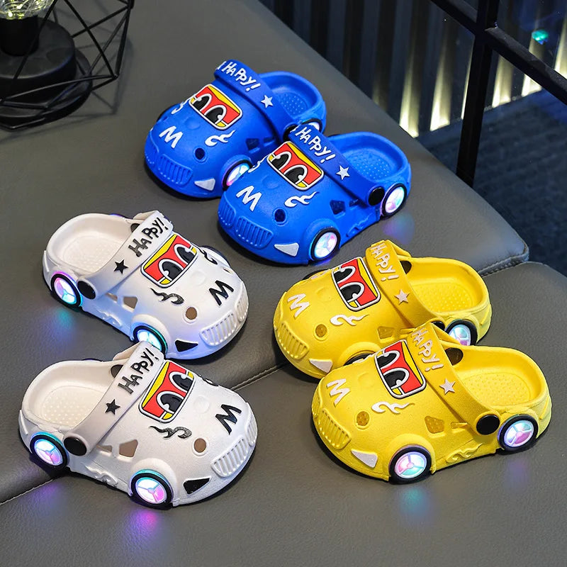 Chaussons Lumineux Enfant – Sandales 2-en-1 Antidérapantes Été