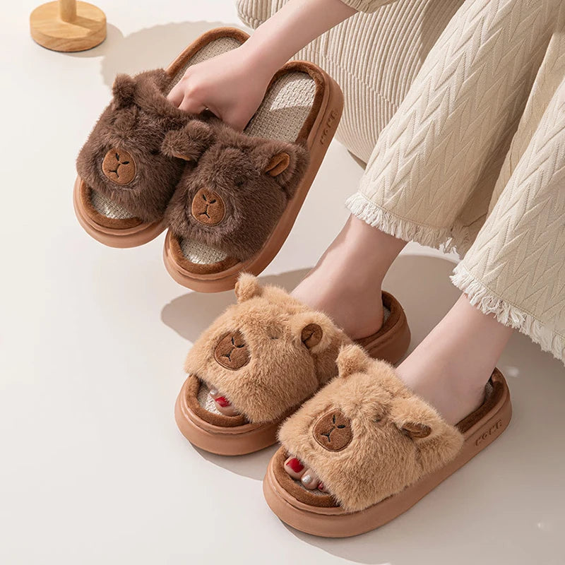 Chaussons Femme – Capybara Cartoon