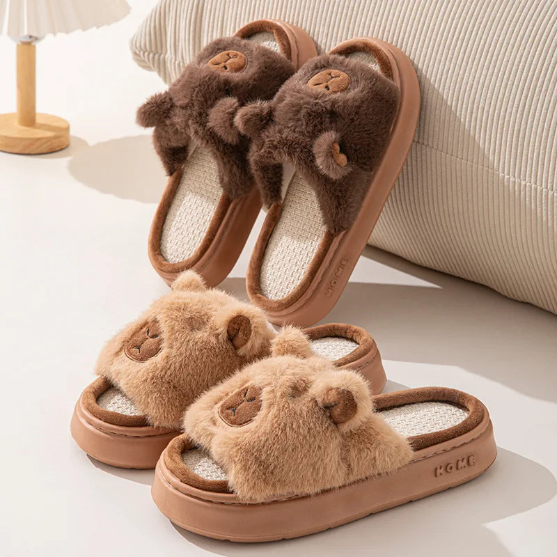 Chaussons Femme – Capybara Cartoon