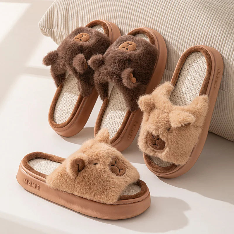 Chaussons Femme – Capybara Cartoon