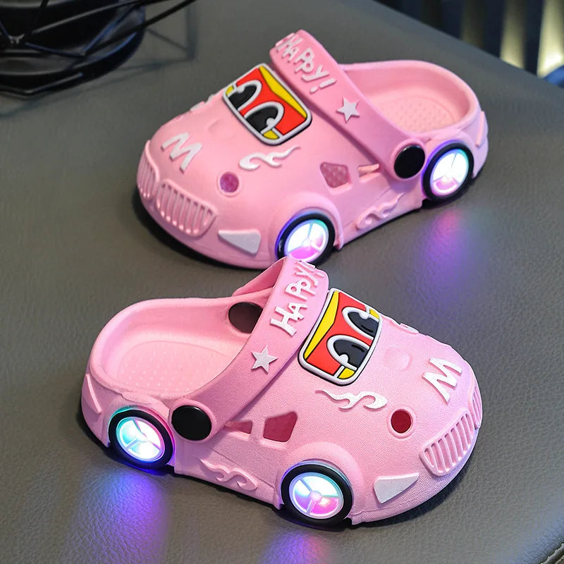 Chaussons Lumineux Enfant – Sandales 2-en-1 Antidérapantes Été