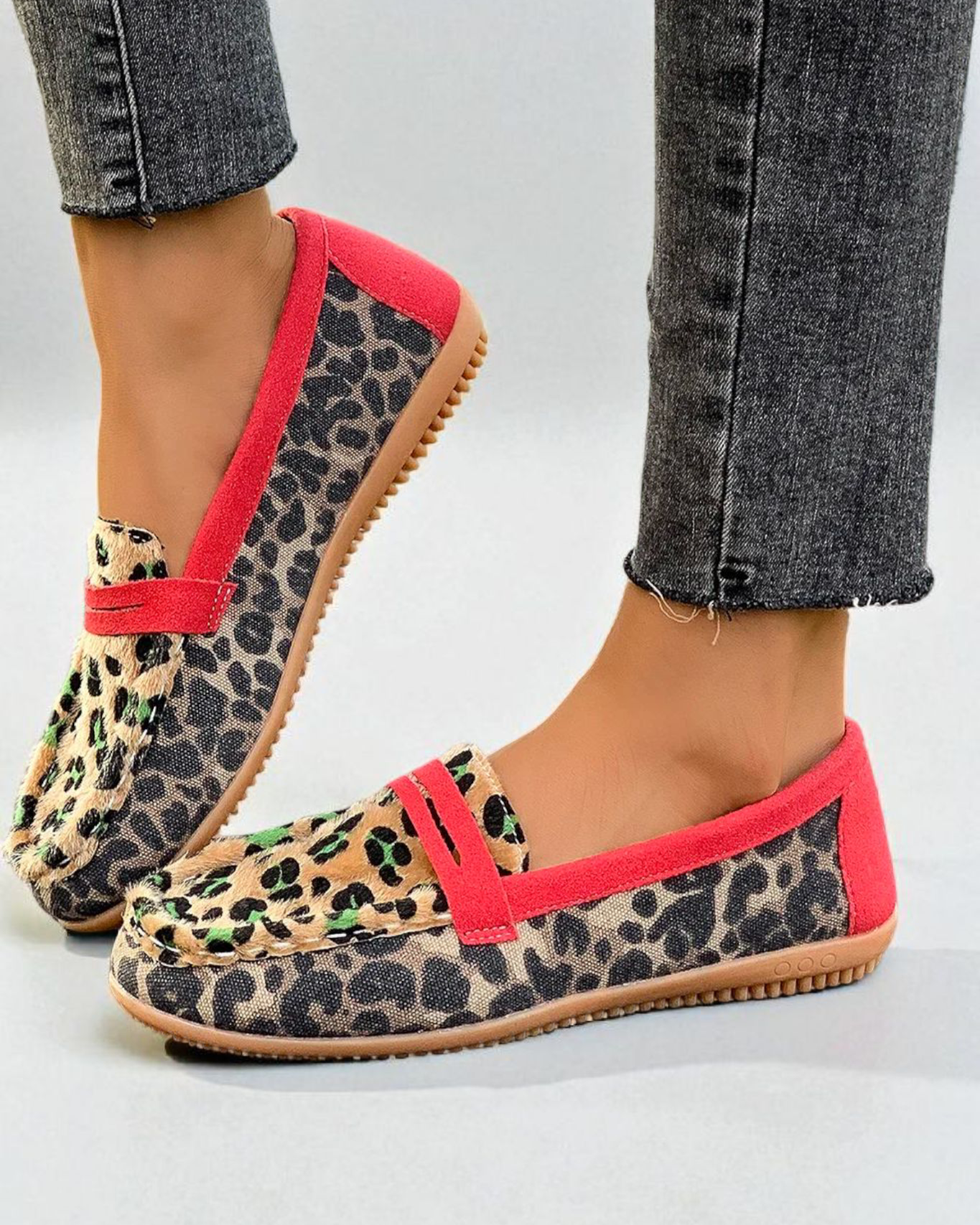 Chaussons Femme <br> Charentaise Léopard
