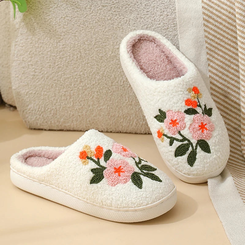 Chaussons Femme <br> Fleurs