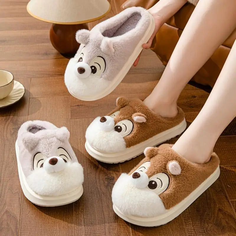 Chaussons <br> Chien cartoon mignon