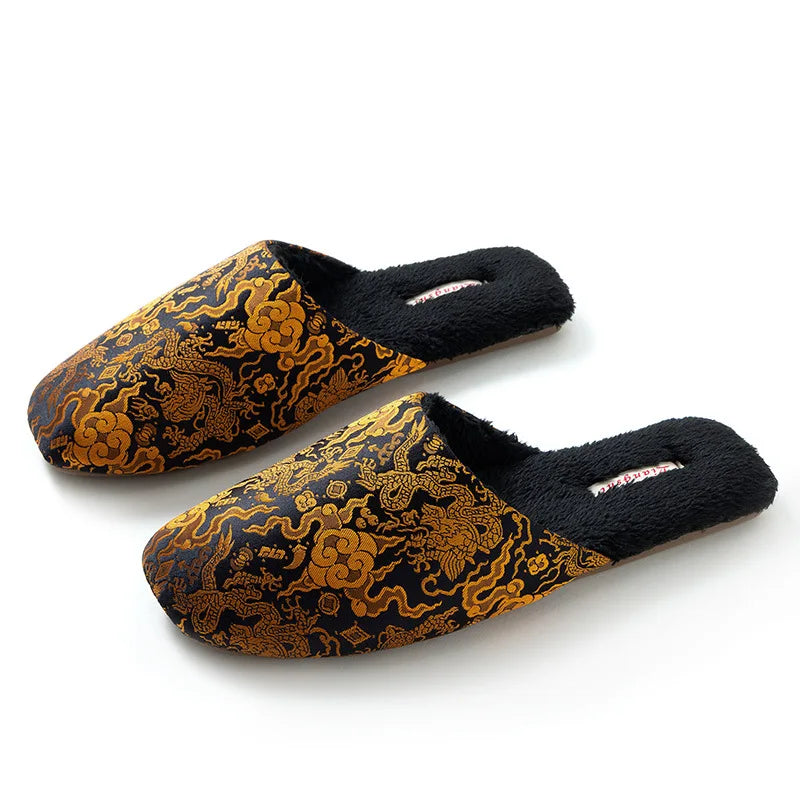 Chaussons <br> Style chinois en soie